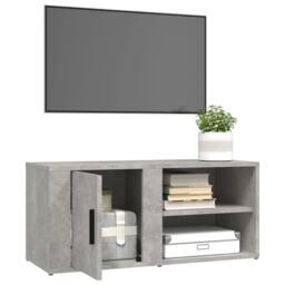 Berkfield Home TV Cabinets 2 pcs Concrete Grey 80x31.5x36 cm Engineered Wood - thumbnail 5