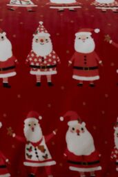 Bedlam 'Jolly Santa' Super Cosy Plush & Sherpa Duvet Cover Set in Red - Size: Double - thumbnail 3