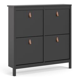 Barcelona Shoe Cabinet 4 Flip Down Doors