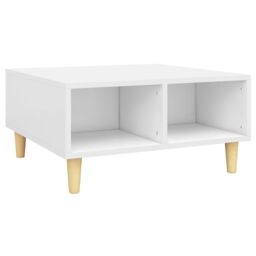 Berkfield Home Coffee Table White 60x60x30 cm Engineered Wood - Size: 60 x 60 x 30 cm - thumbnail 2