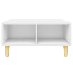 Berkfield Home Coffee Table White 60x60x30 cm Engineered Wood - Size: 60 x 60 x 30 cm - thumbnail 4