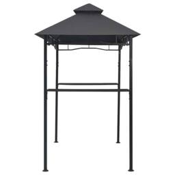 Berkfield Home Fabric BBQ Gazebo 240x150x255 cm Anthracite Steel in Black - Size: 240 x 150 x 255 cm - thumbnail 4