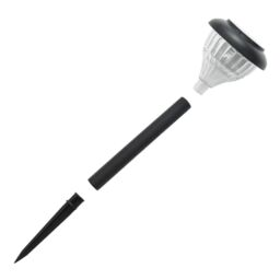 Berkfield Home Solar Pathway Lights with Ground Spikes 4 pcs Warm White & RGB in Black - thumbnail 5