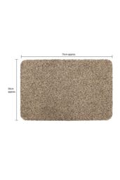JVL Tanami Machine Washable Barrier Doormat 50x75cm Beige - Size: 50 cm x 75 cm - thumbnail 5