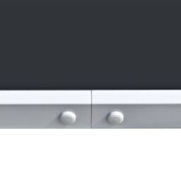 Berkfield Home Garden Table 150x90x74 cm Black Steel - Size: 150 x 90 x 74 cm - thumbnail 1