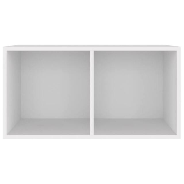 Berkfield Home Vinyl Storage Box White 71x34x36 cm Engineered Wood - Size: 71 x 34 x 36 cm - image 1