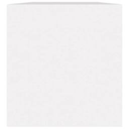 Berkfield Home Vinyl Storage Box White 71x34x36 cm Engineered Wood - Size: 71 x 34 x 36 cm - thumbnail 4