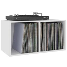Berkfield Home Vinyl Storage Box White 71x34x36 cm Engineered Wood - Size: 71 x 34 x 36 cm - thumbnail 5