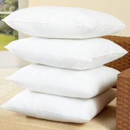 Luxury Living Hollow Fibre Cushion Inserts 45x45cm Set of 4. Plump, Soft & Long-Lasting Cushion Pads. Fit any 45cm covers - Size: 45 cm x 45 cm - thumbnail 6