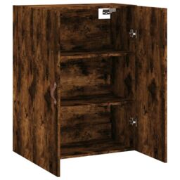Berkfield Home Wall Mounted Cabinet Smoked Oak 69.5x34x90 cm in Brown - thumbnail 6
