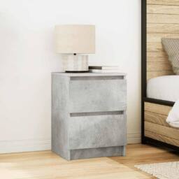 Berkfield Home TV Cabinet Concrete Grey 40x35x54 cm Engineered Wood - Size: 40 x 35 x 54 cm - thumbnail 3