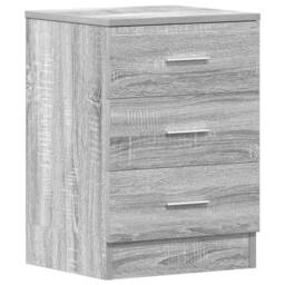 Berkfield Home Bedside Cabinets 2 pcs Grey Sonoma 38x35x56 cm Engineered Wood - Size: 38 x 35 x 56 cm - thumbnail 5