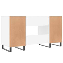Berkfield Home Desk White 140x50x75 cm Engineered Wood - Size: 140 x 50 x 75 cm - thumbnail 8