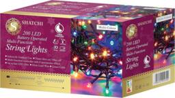 Shatchi 200 Multicolour LEDs Battery Operated Fairy Lights Waterproof 8 Changing Modes Timer Christmas Decorations - thumbnail 5