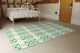 Benjamin Tate Design Green Extraordinary Boho Chic Summer Design Rug in Natural - Size: Large - thumbnail 3