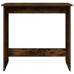 Berkfield Home Decorative Desk Smoked Oak 80x40x75 cm Engineered Wood in Brown - Size: 80 x 40 x 75 cm - thumbnail 4