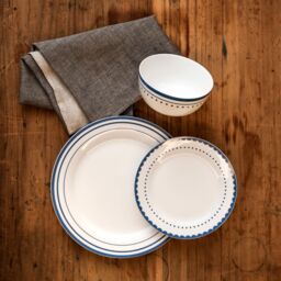Orsina Stylish Saturn 12 Piece Blue Dinner Set, Durable Dinner Set For Dinner, Contemporary Design Crockery Set - thumbnail 4
