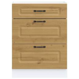 Berkfield Home Kitchen Base Cabinet Kalmar Artisan Oak Engineered Wood in Brown - thumbnail 4