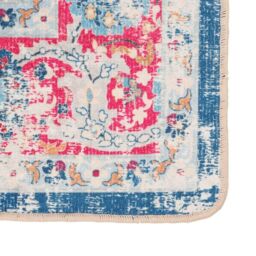 Berkfield Home Rug Washable Multicolour 80x150 cm Anti Slip - Size: 100 cm diameter - thumbnail 4