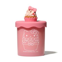 Hello Kitty Bakery Strawberry Cupcake Candle with Silicone Lid & Sweet Scent in Pink - Size: Medium - thumbnail 2