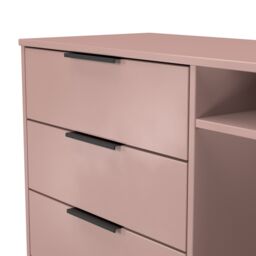 Ready Assembled 2 U Fuji 3 Drawer TV Unit (Ready Assembled) in Dusty Pink - thumbnail 5