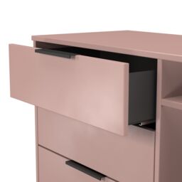 Ready Assembled 2 U Fuji 3 Drawer TV Unit (Ready Assembled) in Dusty Pink - thumbnail 6
