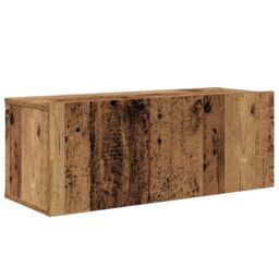 Berkfield Home TV Cabinet Set 7 pcs Old wood 80 x 30 x 30 cm Engineered wood in Brown - thumbnail 7