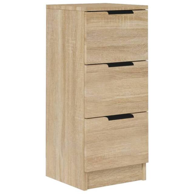 Berkfield Home Sideboard Sonoma Oak 30x30x70 cm Engineered Wood in Light Tan - Size: 30 x 30 x 70 cm - image 1