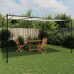 Berkfield Home Gazebo White 4x4 m 180 g/m ² Fabric & Steel - thumbnail 2
