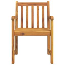 Berkfield Home Garden Chairs 4 pcs 56x55.5x90 cm Solid Wood Acacia in Brown - thumbnail 4