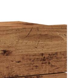 Berkfield Home Wall-mounted Bedside Cabinets 2 pcs Old Wood 40x32x30 cm in Brown - Size: 40 x 32 x 30 cm - thumbnail 9