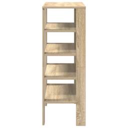 Berkfield Home Shoe Rack Sonoma Oak 61x32x87.5 cm Engineered Wood in Light Oak - thumbnail 5