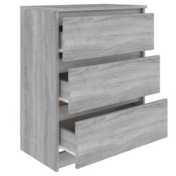 Berkfield Home Sideboard Grey Sonoma 60x35x76 cm Engineered Wood - Size: 60 x 35 x 76 cm - thumbnail 5