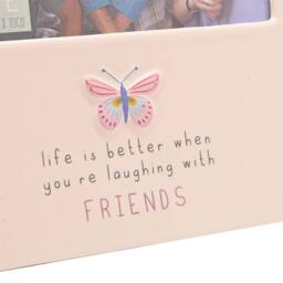 "Love Life Sentiment Gift Photo Frame 4"" x 6"" - Friend in White" - thumbnail 4