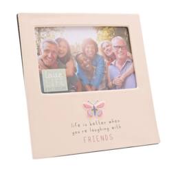 "Love Life Sentiment Gift Photo Frame 4"" x 6"" - Friend in White" - thumbnail 3