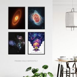 Artery8 Pack of 4 NASA James Webb Space Telescope Images Fomalhaut Southern Ring Nebula Stephan's Quintet Galaxies Unframed Wall Art Living Room - thumbnail 3