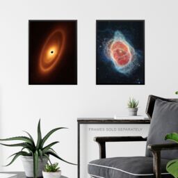 Artery8 Pack of 4 NASA James Webb Space Telescope Images Fomalhaut Southern Ring Nebula Stephan's Quintet Galaxies Unframed Wall Art Living Room - thumbnail 6