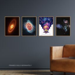 Artery8 Pack of 4 NASA James Webb Space Telescope Images Fomalhaut Southern Ring Nebula Stephan's Quintet Galaxies Unframed Wall Art Living Room - thumbnail 2