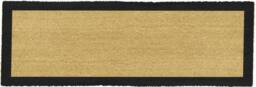 Artsy Mats Black Border Coir Doormat (120 x 40cm) in Light Tan - Size: 40 cm x 120 cm - thumbnail 4