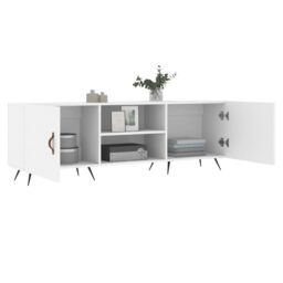 Berkfield Home TV Cabinet White 150x30x50 cm Engineered Wood - Size: 150 x 30 x 50 cm - thumbnail 4