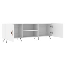 Berkfield Home TV Cabinet White 150x30x50 cm Engineered Wood - Size: 150 x 30 x 50 cm - thumbnail 6