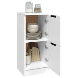 Berkfield Home Sideboard White 30x30x70 cm Engineered Wood - Size: 30 x 30 x 70 cm - thumbnail 4