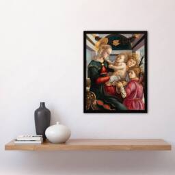 Artery8 Sandro Botticelli Framed Wall Art Print Madonna & Child with Angels - Size: A4 - thumbnail 2