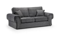 Furniture 786 Wilcot Lisbon Fabric 3+ 2 seater Sofa Set in Grey - thumbnail 2