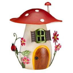 Marco Paul Red Resin Fairy House 29cm (Red Top Condo) - thumbnail 2