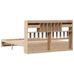 Berkfield Home Decorative Bookcase Bed without Mattress 180x200cm Super King Sol in Light Tan - thumbnail 8