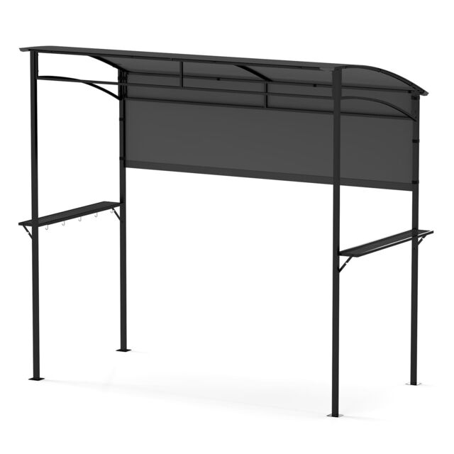 Costway 239 x 108 cm Grill Gazebo Outdoor Patio BBQ Canopy in Grey - image 1