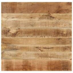 Berkfield Home Beautiful Dining Table Solid Mango Wood 82x80x76 cm in Brown - Size: 82 x 80 x 76 cm - thumbnail 7