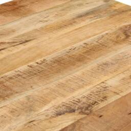 Berkfield Home Beautiful Dining Table Solid Mango Wood 82x80x76 cm in Brown - Size: 82 x 80 x 76 cm - thumbnail 6