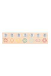 KDMD Seven Chakras Wooden Candle Holder - Balance & Serenity Decor in Beige - thumbnail 2